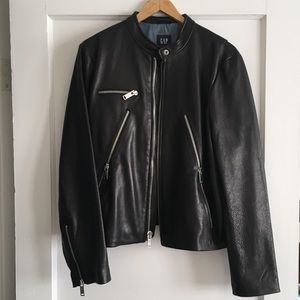 Gap genuine leather Moto jacket